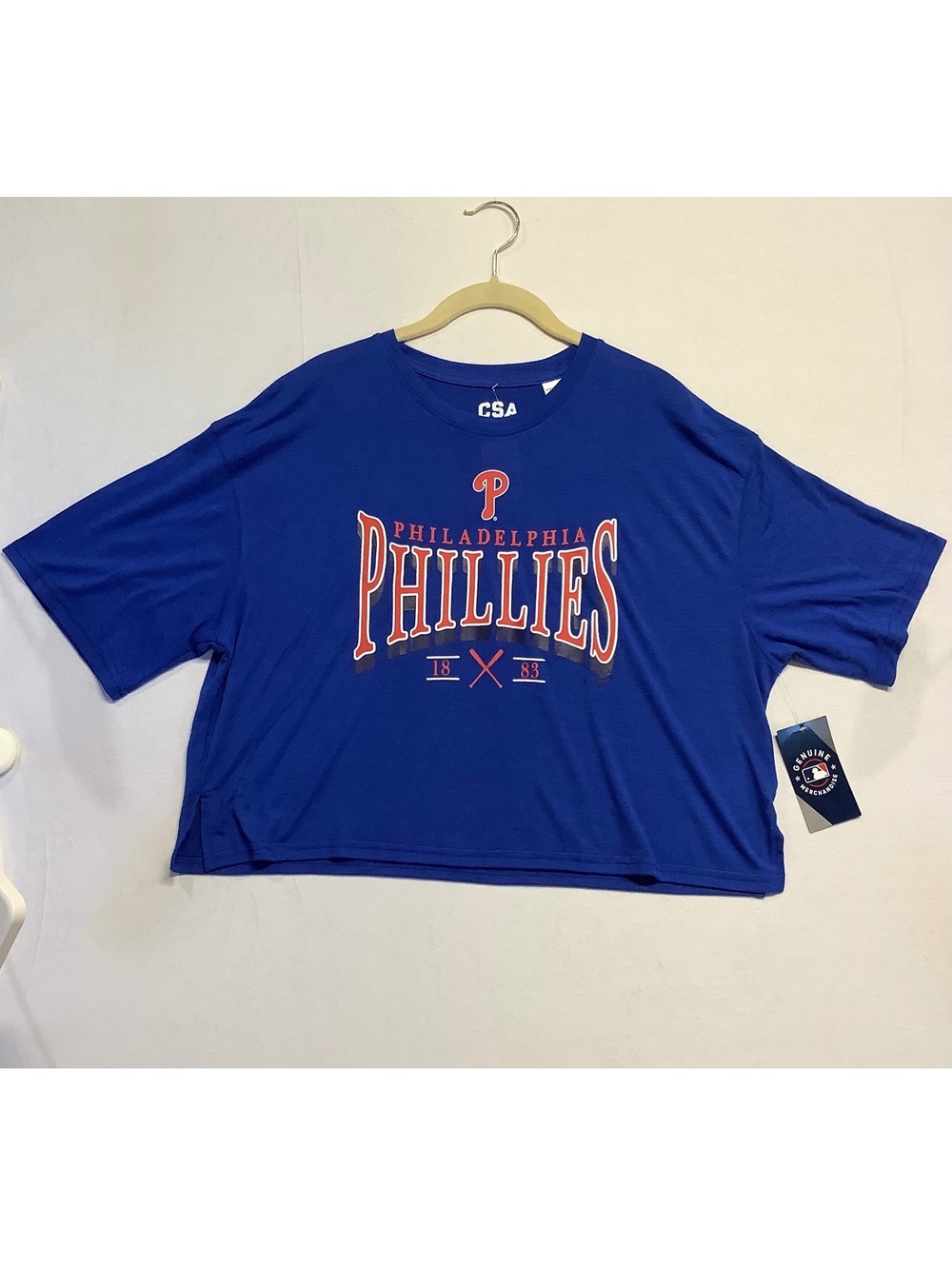 NWT Philadelphia Phillies Blue Graphic T-Shirt Large